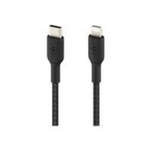 Image of Belkin BOOST CHARGE Lightning to USB-C Cable - Braided - 1m - Black