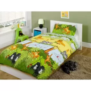 Image of Rapport Home Furnishings Rapport Home Cheeky Monkey Duvet Set Multi Toddler