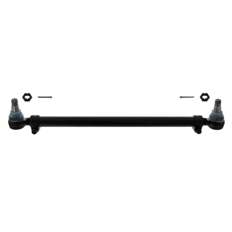 Image of FEBI BILSTEIN 35403 Centre Rod Assembly from 1st idler arm to the 2nd front axle, with castellated nut and split pins, OE Turbo NEW Centre Rod Assemb