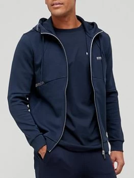 Image of Hugo Boss Athleisure Saggy 2 Zip Through Hoodie Navy Size 2XL Men