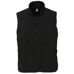 Image of SOLS Norway Unisex Anti-Pill Fleece Bodywarmer / Gilet (3XL) (Black)