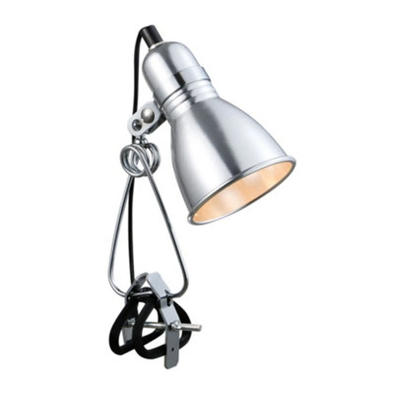 Image of Nordlux Photo Aluminium Clamp Lamp Adjustable Head Silver,mains
