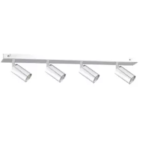 Image of Eye Ceiling Spotlight Bar Silver, 60cm, 4x GU10