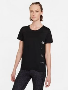 image of Nike Running Miler Dvn Gx Tee - Black