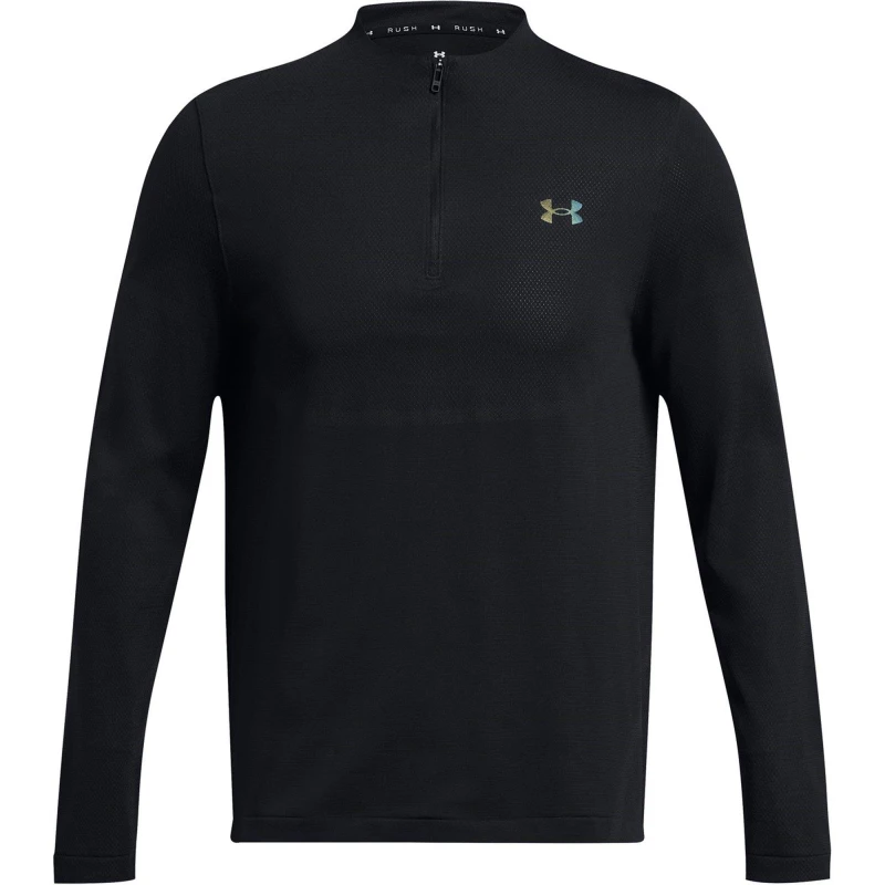 Image of Under Armour Rush quarter Zip Top Mens - Black S