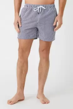 image of Mens Navy Stripe Swim Short