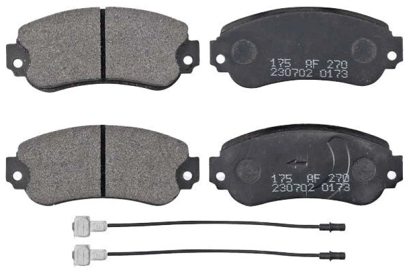 Image of A.B.S. 36448 Brake pad set incl. wear warning contact Brake Pad Set,disc brake (402)