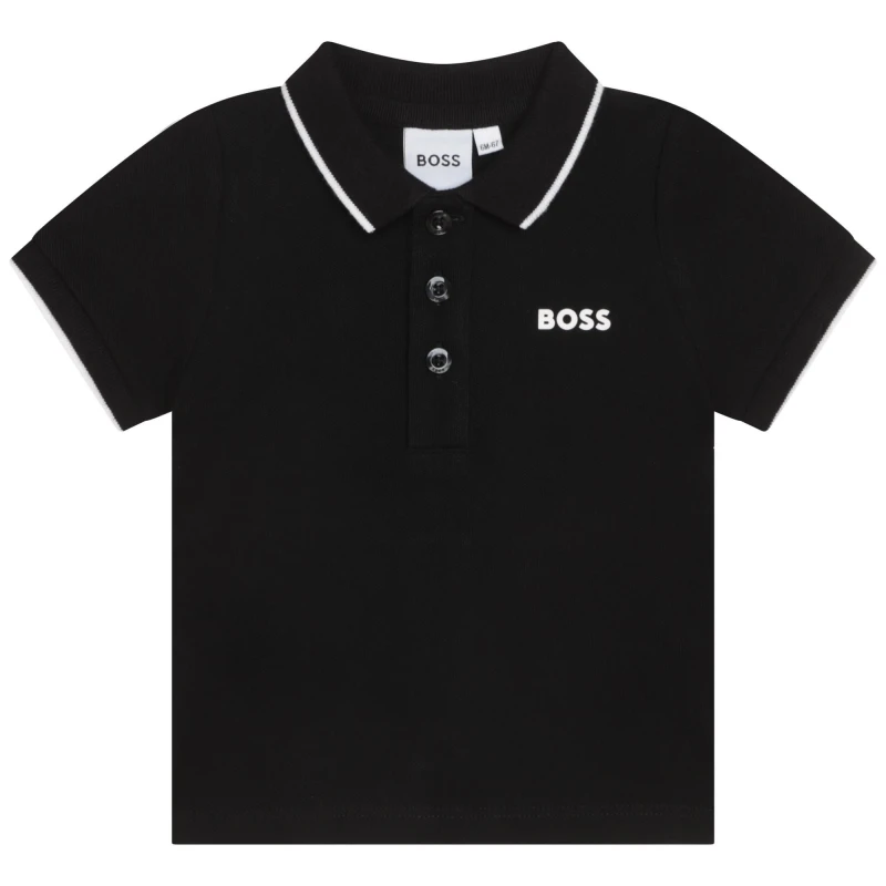 Image of Boss Boss Small Logo Polo Infant Boys - Black One Size