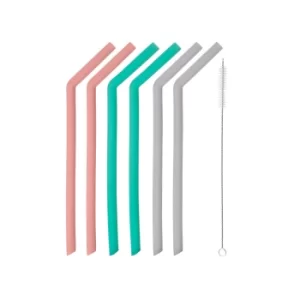 Image of Typhoon Pure 6 Piece Bent Silicone Straws