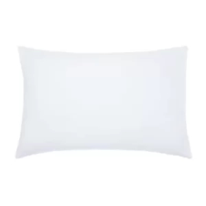 Image of Joules Cotton Percale Plain Dye Pair of Standard Pillowcases, Chalk