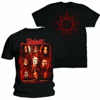 Image of Slipknot Rusty Face Mens Black T Shirt: Medium