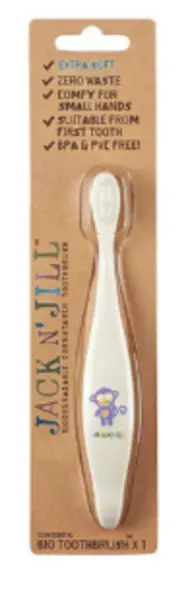 image of Jack N Jill Hippo Organic Extra Soft Toothbrush