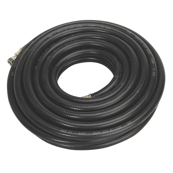 image of Genuine SEALEY AH10RX/38 Air Hose 10mtr x &#216;10mm with 1/4BSP Unions Heavy-Duty