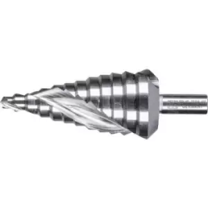 image of Pferd Step Drill HSS 12 Drilling Steps Diameter 6-37mm 3-SURFACE Shaft Diameter