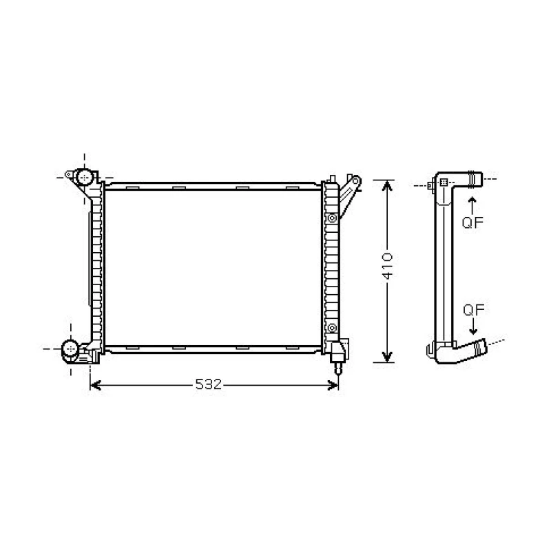 Image of Engine radiator DIEDERICHS DCM1561