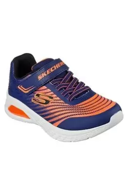 Image of Skechers Boys Microspec Max 2.0 Trainer, Navy, Size 1 Older