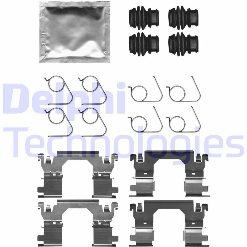 Image of DELPHI Brake pad fitting kit DELPHI LX0701