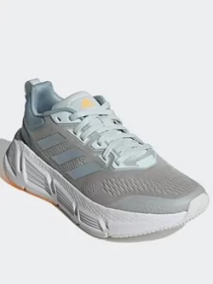 Image of adidas Questar Shoes, Blue/Grey, Size 4.5, Women