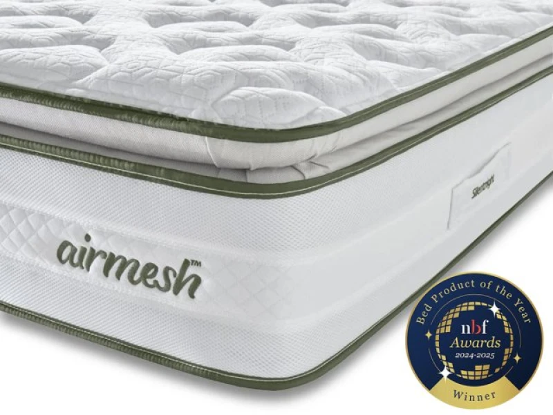 Image of Silentnight Airmesh Mirapocket 2000 Pillowtop 3ft Single Mattress