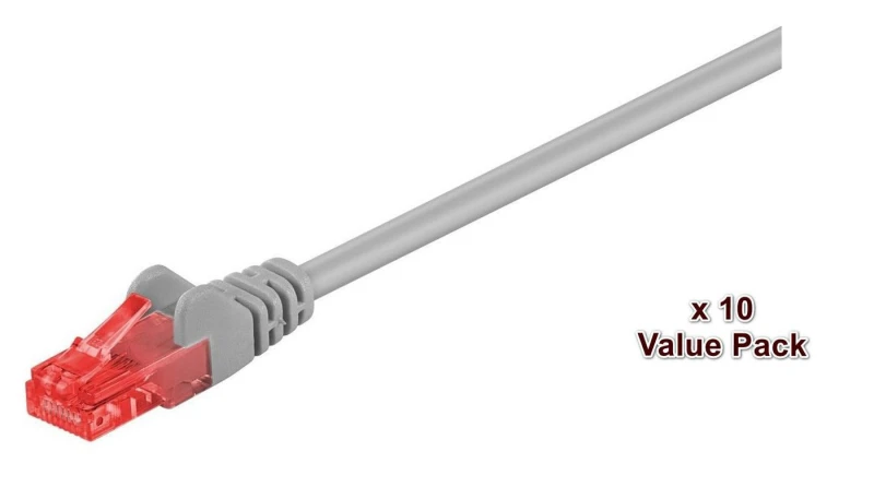 Image of Microconnect V-UTP601VP networking cable Grey 1m Cat6 U/UTP (UTP)
