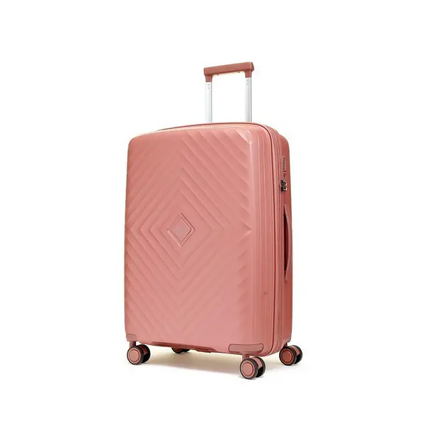 Image of Rock Luggage Infinity KZ29204 Medium Hardshell Dusky Pink Suitcase