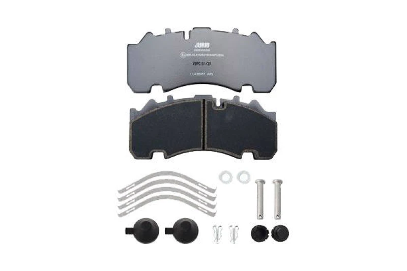 Image of JURID 2926305390 Brake pad set prepared for wear warning indicator, with accessories Brake Pad Set,disc brake (402)