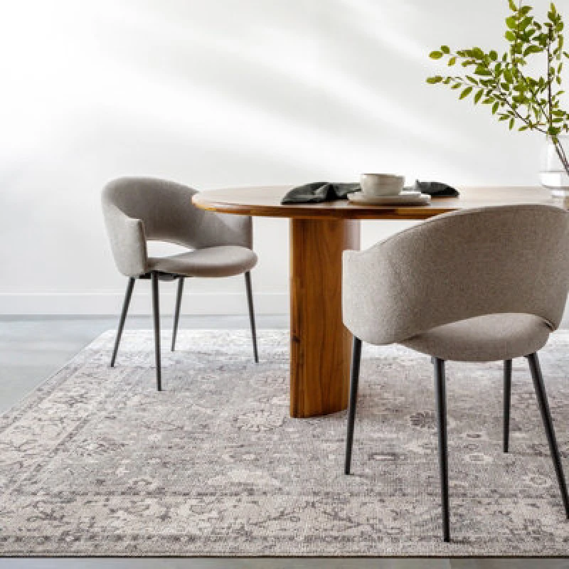 Image of Becki Owens X Livabliss Vintage Oriental Boho Beige/dark Brown Davina Area Rug 120 X 170 Cm - Easy Care, Ideal For Living Room
