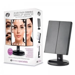 image of Rio 24 LED Touch Dimmable Make Up Mirror with Magnification