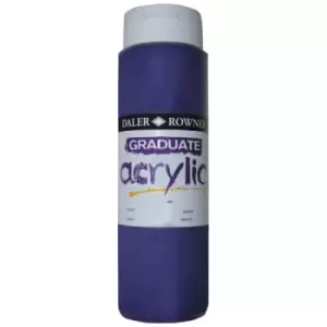 Image of Daler Rowney 123500450 Graduate Acrylic Paint 500ml Violet