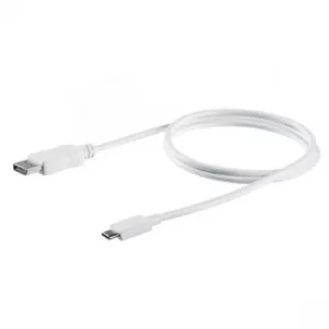 Image of StarTech 1m USB C DisplayPort Video Cable Adapter Male to Male Video Cable