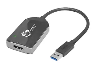 image of Siig JU-H20111-S1 USB graphics adapter Black