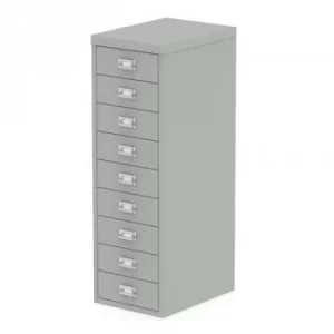 Qube by Bisley Multidrawer Unit 39/9 NL Goose Grey BS0012