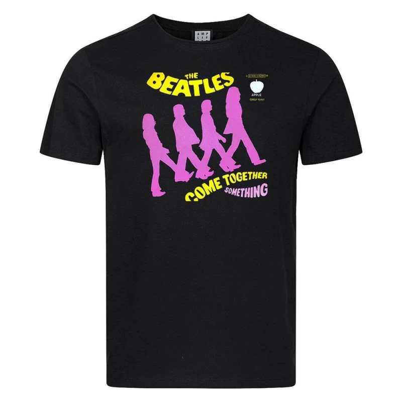 Image of Amplified Mens Come Together The Beatles T-Shirt in Black Size: Large Black Male L