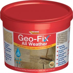 image of Everbuild Geo-Fix All Weather Jointing Compound for Patio Stones Grey 14KG