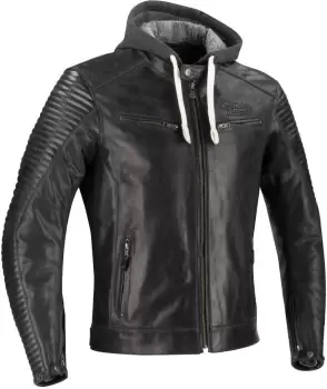 Image of Segura Dorian Motorcycle Leather Jacket, black, Size L, black, Size L