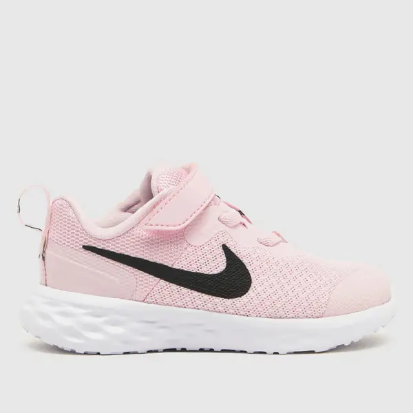 image of Nike pale pink revolution 6 Girls Toddler trainers Pale Pink UK 6.5 (EU 23½)