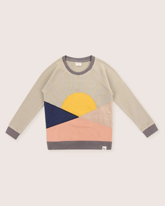 Image of Turtledove London Colourblock Sunrise Sweatshirt Size: 1-2 Years Multicolor Unisex 1-2 Years