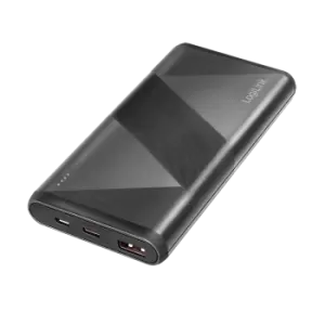 LogiLink Mobile Power Bank, LiPo, 10.000 mAh, PD & QC 18 W, black