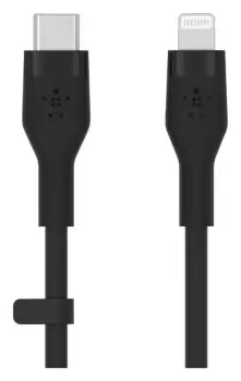 Image of Belkin Silicone USB-C to Lightning 2m Charging Cable - Black