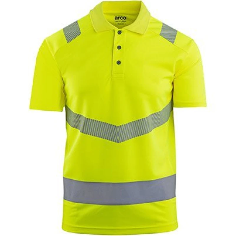Image of Arco Arco Responsible Yellow Hi-Vis Polo Shirt 3XL 18S0208