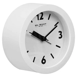 Image of Round Alarm Clock Sweep Movement - White
