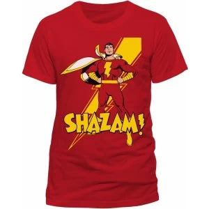 Image of Shazam - Shazam Pose Mens Small T-Shirt - Red
