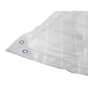 Image of Faithfull Tough-Tarp Tarpaulin White 6 x 4m