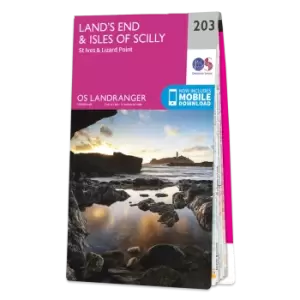 Image of Map of Land's End & Isles of Scilly