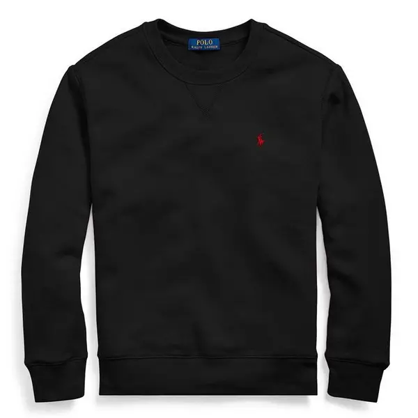 image of Polo Ralph Lauren Boy's Crew Neck Sweatshirt - Black 1 - 2 Years