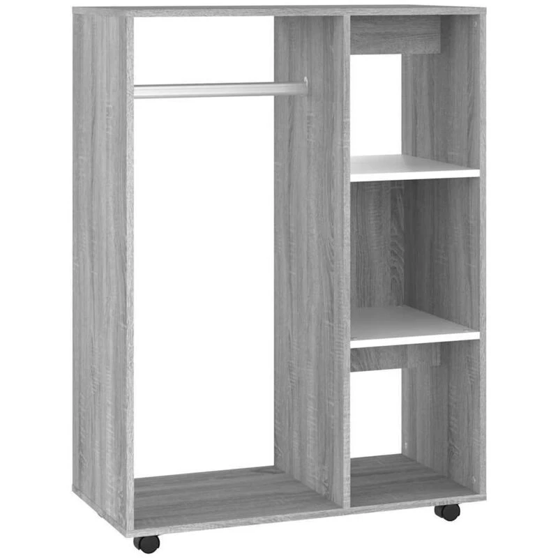 Image of VIDAXL Wardrobe Grey Sonoma 80x40x110cm Engineered Wood vidaXL 8720286956564