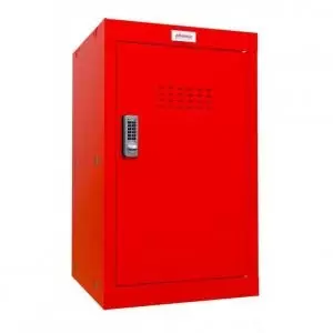 image of Phoenix CL Series Size 3 Cube Locker in Red with Electronic Lock