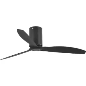 Image of Faro mini tube - LED Matt Black Ceiling Fan with dc Motor Smart - Remote Included, 3000K