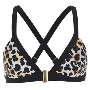 Image of Dorina Casa Triangle Bikini Top - BEIGEANIMAL708
