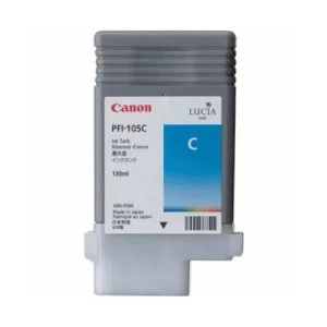 Image of Canon PFI105 Cyan Ink Cartridge